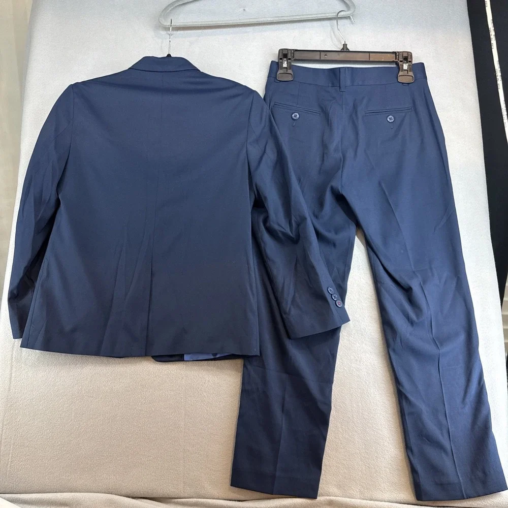Tommy Hilfiger Boys' 2-Piece Formal Suit Set, Bright Blue, 12 Husky
